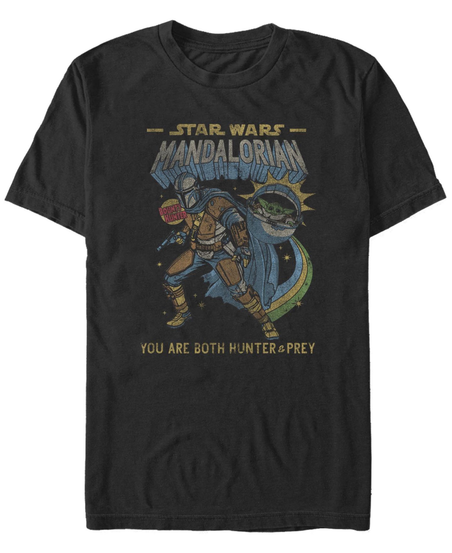 Мужская футболка Fifth Sun Mandalorian Comic Short Sleeve Crew, цвет: Чёрный — фото 1