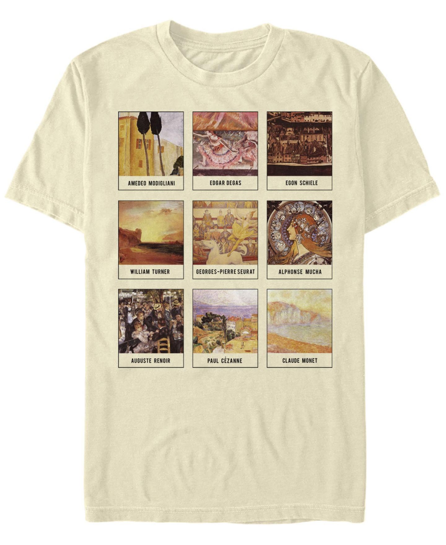Мужская футболка Fifth Sun Famous Artists Short Sleeve Crew, цвет: Натуральный — фото 1