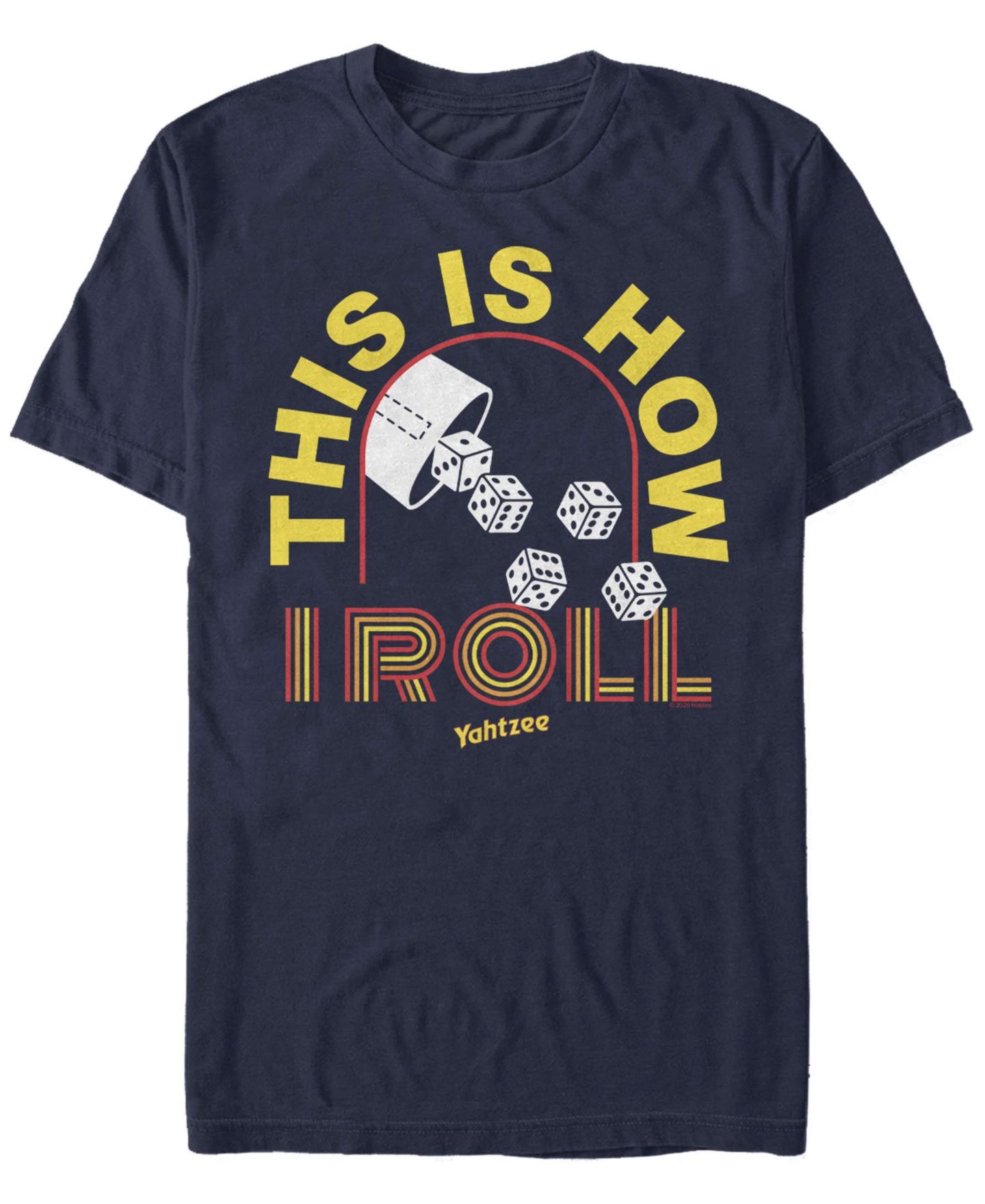Мужская футболка Fifth Sun How I Roll Short Sleeve Crew, цвет: Тёмно-синий — фото 1