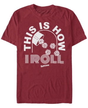 Fifth Sun Men's How I Roll Short Sleeve Crew T-shirt In Red