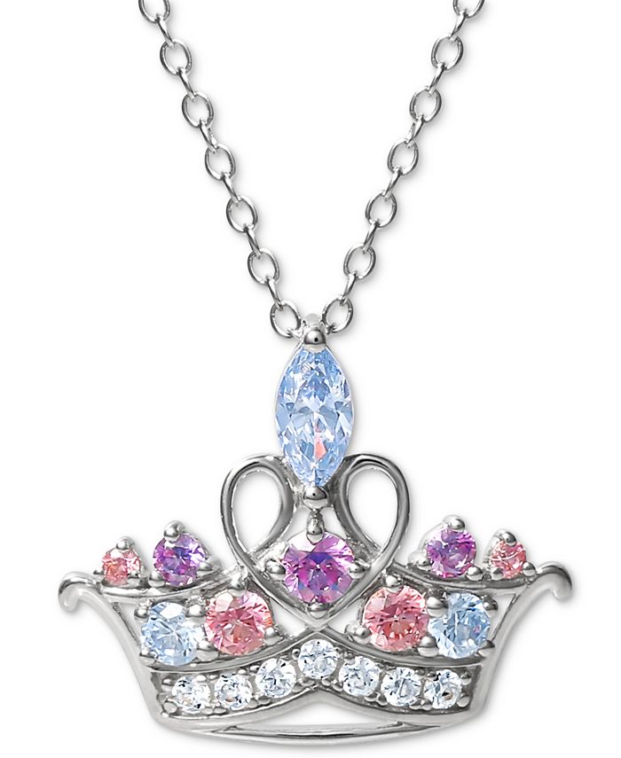 Disney crown necklace sale