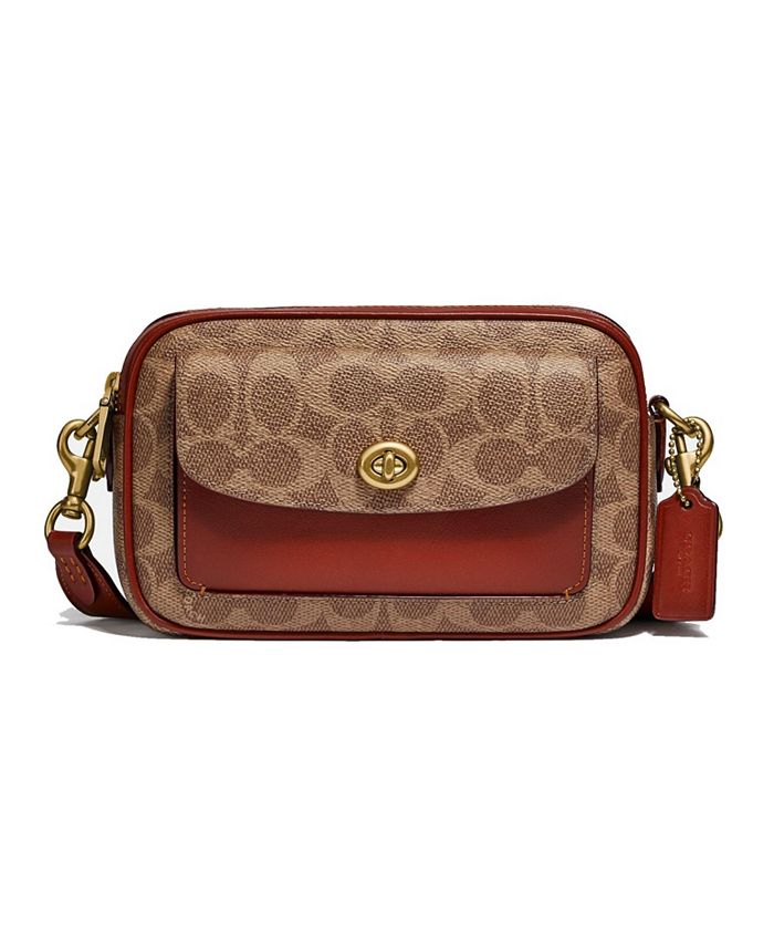 COACH Willow Camera Bag In Signature Canvas - Macy's