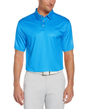 Pga Tour Men's Gingham Golf Polo