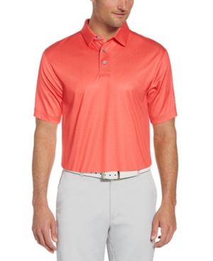 Pga Tour Men's Gingham Golf Polo