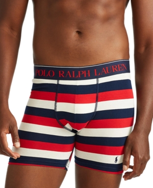 Polo Ralph Lauren Men's Print Organic Stretch Cotton Boxer Briefs