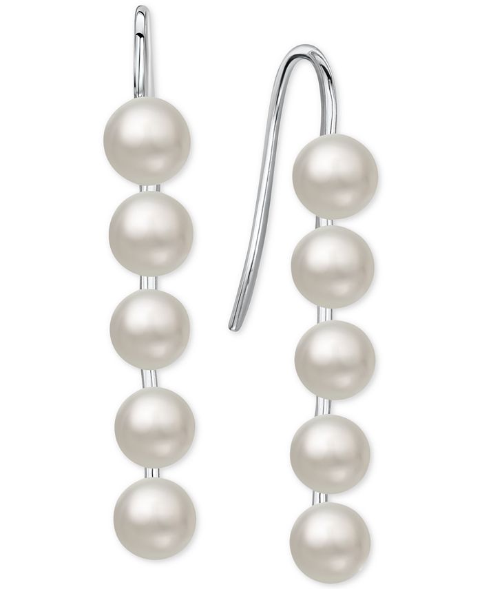 Macy's - Cultured Freshwater Pearl (5mm) Drop Earrings in Sterling Silver