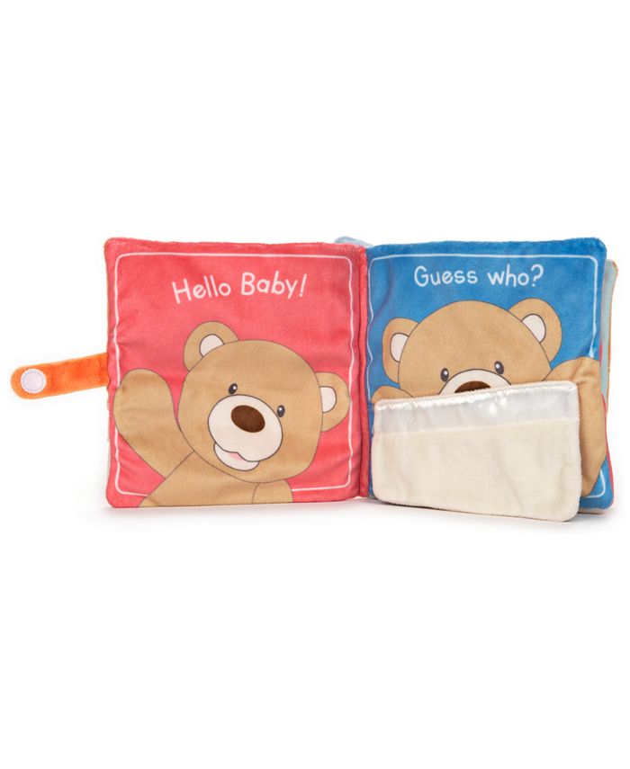 gund peek a boo bear pink
