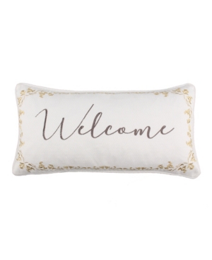 LEVTEX COSIMA WELCOME DECORATIVE PILLOW, 12" X 24"