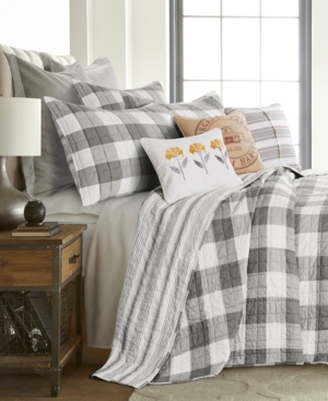Levtex Camden Buffalo Check 2-pc. Bedspread Set, Twin In Gray