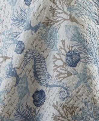 Galapagos Blue Coral Reef 3-Pc. Quilt Set, King
