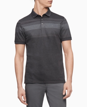 Calvin Klein Men's Liquid Engineered Stripe Polo