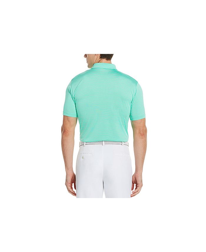 pga tour men's feeder stripe golf polo shirt