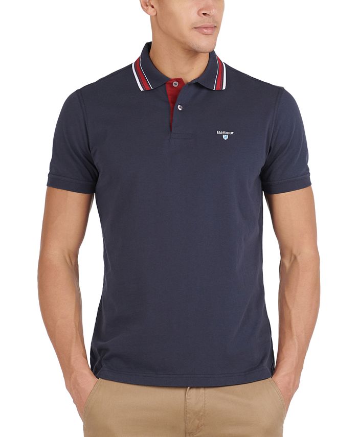 Barbour Men's Classic-Fit Tipped Polo Shirt - Macy's