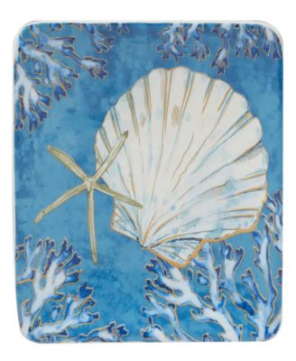 Playa Shells Set of 4 Canape Plates