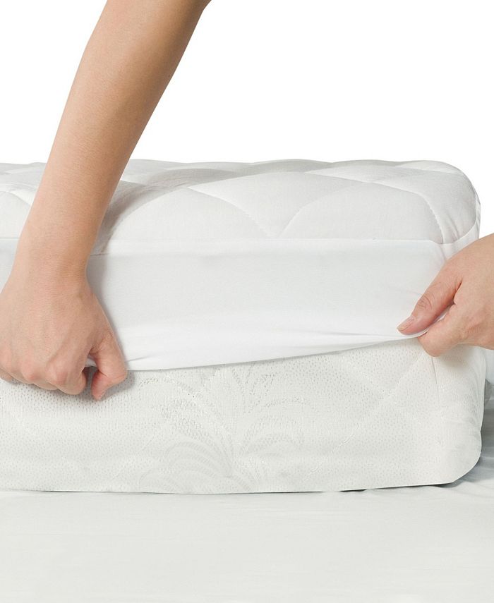 AllInOne Cooling Bamboo Fitted Mattress Pad, California King Macy's