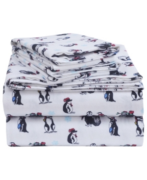 EnvioHome Winter Flannel King Sheet Set 4 Piece