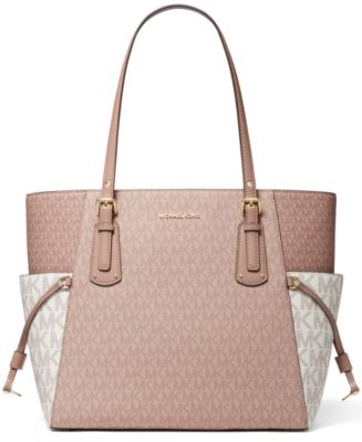 Michael Kors Voyager Large Signature East West Top Zip Tote - Macy's