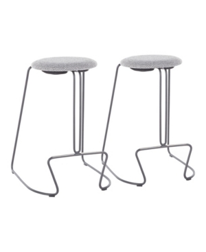 Shop Lumisource Finn Counter Stool In Charcoal