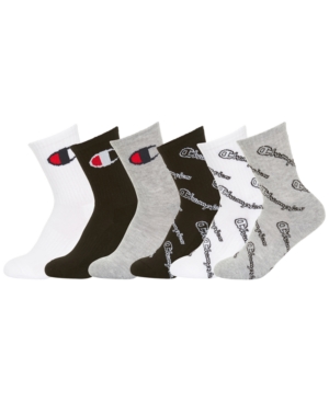 Champion Little & Big Boys 6-Pk Crew Socks