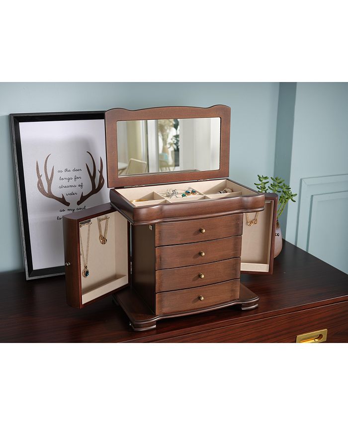 PKO Inc. Large Brushed Brown Jewelry Box Macy's