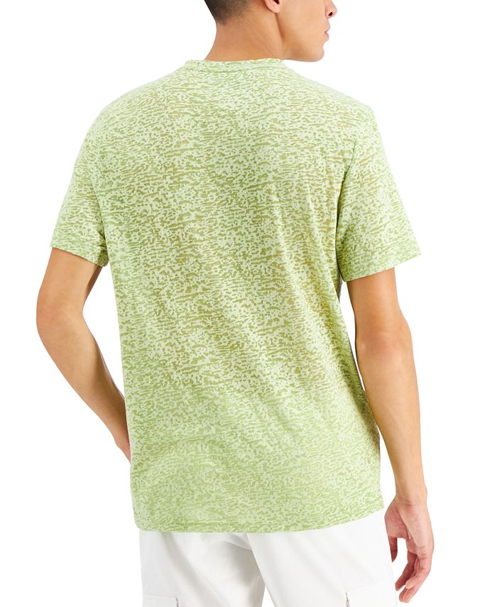 INC International Concepts Men's Pieced Textured Burnout V-Neck T-Shirt ...