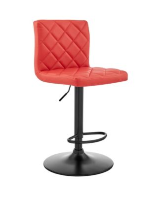 Duval Adjustable Faux Leather Swivel Bar Stool