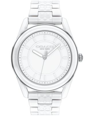 COACH Women's Preston White Ceramic Bracelet Watch 38mm & Reviews - All  Watches - Jewelry & Watches - Macy's