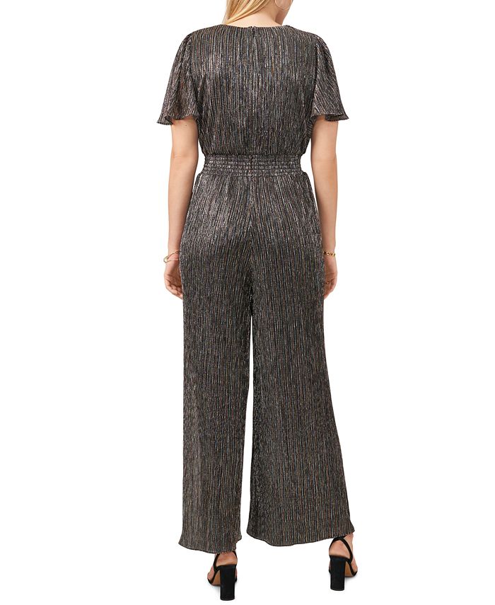 MSK Plus Size Metallic SmockedWaist Jumpsuit Macy's