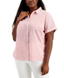 Plus Size Alexander Striped Camp Shirt