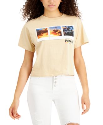 Polaroid - Juniors' Cotton Graphic T-Shirt