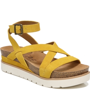 Zodiac Kadi Strappy Flatform Treaded Sandals Women's Shoes