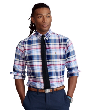 Polo Ralph Lauren Men's Classic-Fit Plaid Oxford Shirt