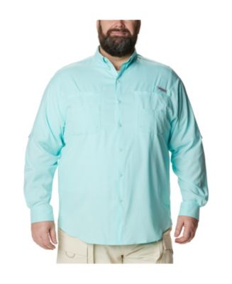 Columbia Mens Tamiami II Big & Tall Long Sleeve Shirt, Island Orange, 3X