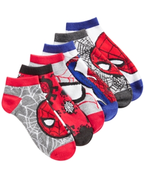 Marvel Boys' 6-Pk Spiderman Socks