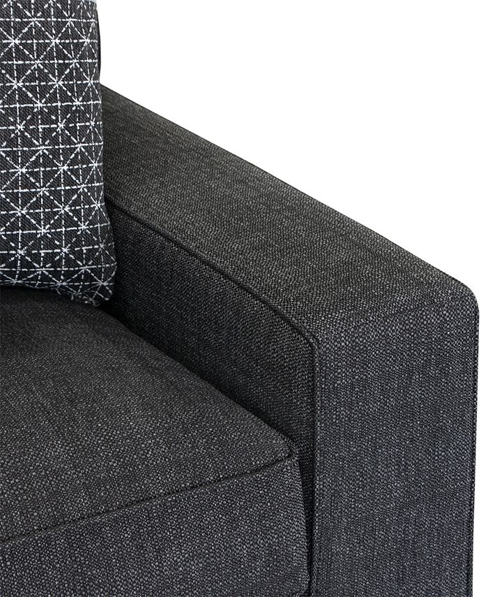 Furniture CLOSEOUT! Doverly 2Pc. Fabric Sectional with Chaise, Created