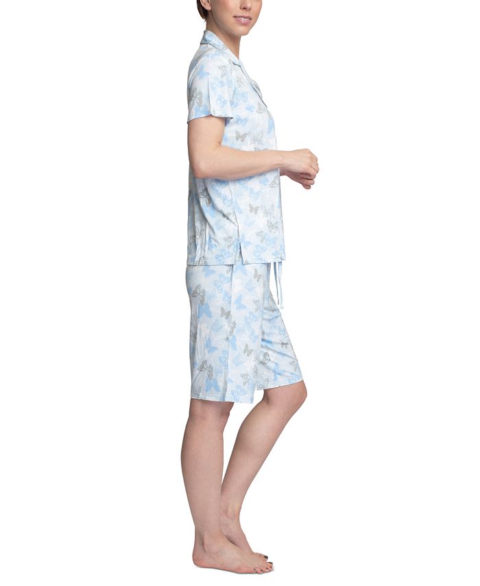 Hanes Printed Knit Bermuda Shorts Pajama Set & Reviews All Pajamas