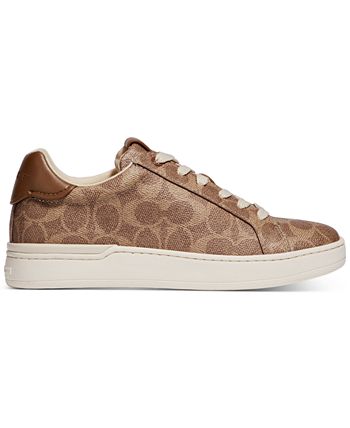 COACH Women's Lowline Signature Lace-up Sneakers - Macy's