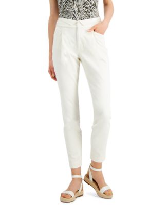 INC International Concepts Folded-Waist Tapered Pants, Created for Macy ...