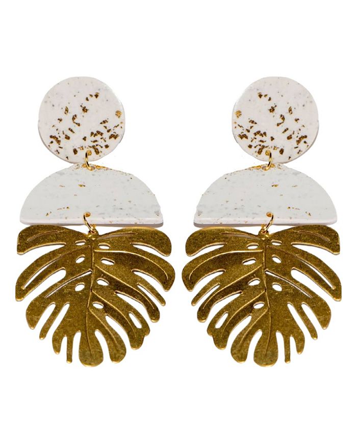 Swanky Designs Nora Monstera Dangle Earrings & Reviews - Earrings - Jewelry  & Watches - Macy's