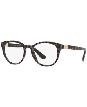Dolce & Gabbana Dg3268 Women's Panthos Eyeglasses In Leopard
