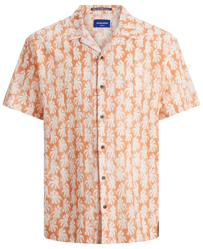 Jack & Jones Men's Sunny Short Sleeve Resort Shirt - Macy's