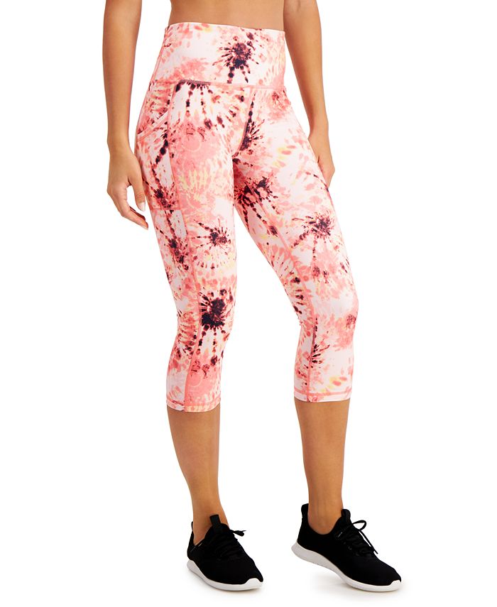 Ideology Performance Printed Cropped Leggings, Created for Macy's ...
