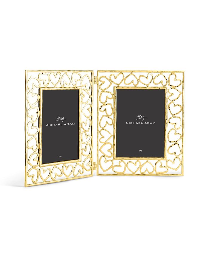 Michael Aram Double Heart Frame Gold 5x7 Macy's