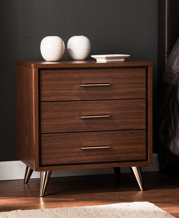 Southern Enterprises Orinn Bedside Table with Drawers Macy's