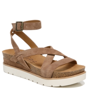 Zodiac Kadi Strappy Flatform Treaded Sandals Women's Shoes