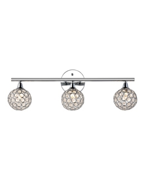 Jonathan Y Maeve 3-light Contemporary Glam Led Vanity Light In Metallic