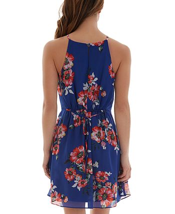BCX Juniors' Floral-Print Ruffled Dress - Macy's