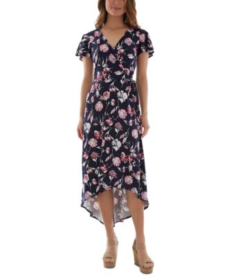 BCX - Juniors' Printed High-Low Dress