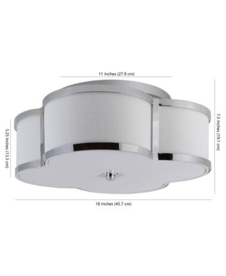 Quatrefoil Scalloped Shade Classic Glam LED Flush Mount