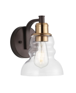 Shop Jonathan Y Manhattan Vintage-like 1-light Industrial Rustic Led Vanity In Gold-tone